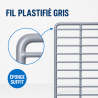Grilla para Saladette 560 x 330 mm — Estante Plastificado