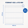 Clayette 450x470 mm Armario Refrigerado Negativo 200 L