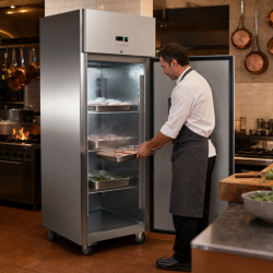 Armario Refrigerado Inox Negativo GN2/1 - 650 L - Dynasteel