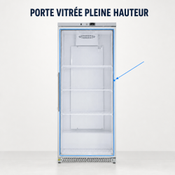 Armoire Refrigerada Positiva 590 L Vidriada 0/+8°C