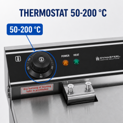 Friteuse Profesional 10 L 3000 W Inox — Termostato