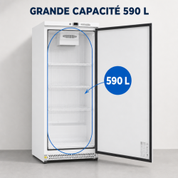 Armario Refrigerado Positivo 590 L 0/+8°C Puerta Llena