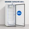 Armario Refrigerado Positivo 590 L 0/+8°C Puerta Llena