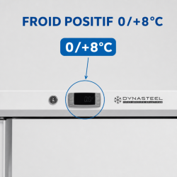 Armario Refrigerado Positivo 590 L 0/+8°C Puerta Llena