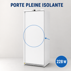 Armario Refrigerado Positivo 590 L 0/+8°C Puerta Llena