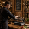 Grill Panini Pro 2200 W Ranurado 340x220 mm Inox