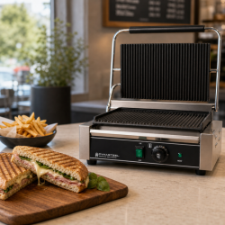 Grill Panini Pro 2200 W Ranurado 340x220 mm Inox