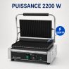 Grill Panini Pro 2200 W Ranurado 340x220 mm Inox