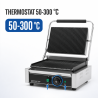 Grill Panini Pro 2200 W Ranurado 340x220 mm Inox