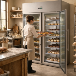 Armario Refrigerado Positivo 1400 L 2 Puertas de Vidrio GN 2/1
