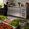 Mesa Refrigerada Positiva 2 Puertas 228 L Ventilada Inox