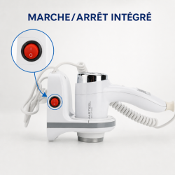 Sèche-Cheveux Mural 1100 W Blanc ABS | Hôtel & CHR