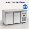 Mesa Refrigerada Positiva 2 Puertas 228 L Ventilada Inox