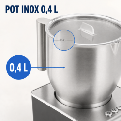 Mousseador de Leche 0,4 L 650 W Inox – Dynasteel