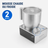 Mousseador de Leche 0,4 L 650 W Inox – Dynasteel
