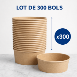 Bol para ensalada Kraft 500 ml Ø 150 mm — Lote de 300