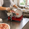 Cortadora de Jamón por Gravedad Ø 220 mm 120 W Roja