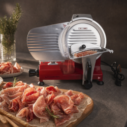 Cortadora de Jamón por Gravedad Ø 220 mm 120 W Roja