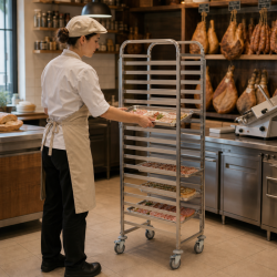 Échelle Gastronorm GN 1/1 15 Niveles Inox Ruedas
