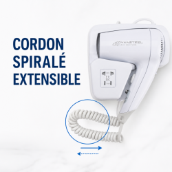 Secador de Pelo de Pared 1100 W Blanco — Hotel & Spa