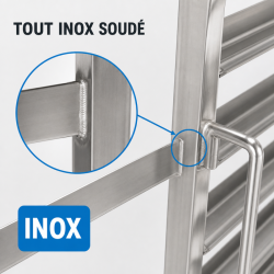 Échelle Gastronorm GN 1/1 15 Niveles Inox Ruedas