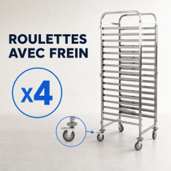 Échelle Gastronorm GN 1/1 15 Niveles Inox Ruedas