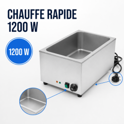 Bain-Marie Profesional GN 1/1 20 L 1200 W Inox