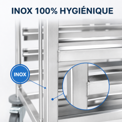 Échelle Pâtissière Inox 16 Niveaux 600x400 | Dynasteel