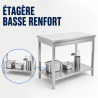 Mesa Inox 800x600 mm con Estante Inferior — Pro