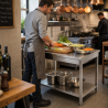 Mesa Inox 1200x700 mm con Estante Inferior — Pro CHR