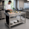 Mesa Inox 1200x700 mm con Estante Inferior — Pro CHR
