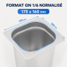 Bac Gastro GN 1/6 Inox Profundidad 200 mm - 3,4 L