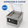 Máquina de vacío con campana 900 W - Soldadura 400 mm Inox