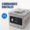 Máquina de vacío con campana 900 W - Soldadura 400 mm Inox