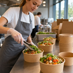 Kraft Salad Bowl 1000 ml Ø 150 mm - Pack of 300
