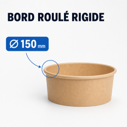 Kraft Salad Bowl 1000 ml Ø 150 mm - Pack of 300