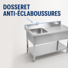 Plonge Inox 1 Bac Escurridor Derecho - L 1000 x P 600 mm