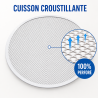 Placa para Pizza Perforada Ø 350 mm Aluminio — Pro