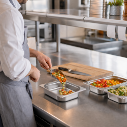 Bac Gastro GN 1/2 Inox - 65 mm - 4 L - Cocina Pro