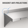 Estante de Pared Inox 800 x 300 mm con Respaldo