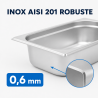 Bac Gastro GN 1/4 Inox — Profundidad 65 mm — 1,8 L