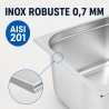 Bac Gastro GN 2/3 Inox 13 L - Profundidad 150 mm