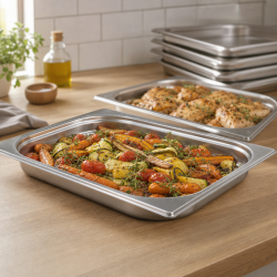 Bac Gastro GN 2/3 Inox — 40 mm, 3 L, Lavavajillas