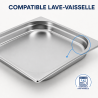 Bac Gastro GN 2/3 Inox — 40 mm, 3 L, Lavavajillas
