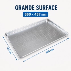 Plaque Présentation Perforée Aluminium 660 x 457 mm