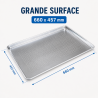 Perforated Aluminum Presentation Plate 660 x 457 mm