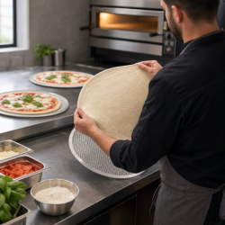 Rejilla para Pizza de Aluminio Perforada Ø 500 mm - Pro