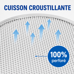 Rejilla para Pizza de Aluminio Perforada Ø 500 mm - Pro