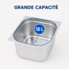 Bac Gastro GN 2/3 Inox 18 L - Profundidad 200 mm