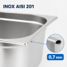 Bac Gastro GN 2/3 Inox 18 L - Profundidad 200 mm